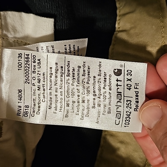 Carhartt lined pants - Picture 5 of 10